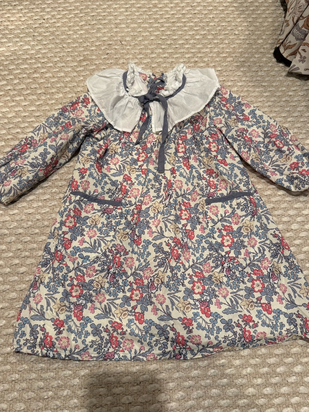 La Coqueta Floral Bunny Collared Dress - Picture 1 of 4